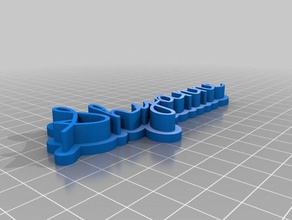 timido corsivo sculture personalizzato 3d print model - Mito3D