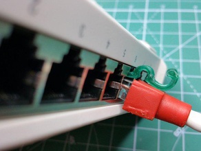 ethernet rj45 plug broken lock tab fix replacement parts cable fixation fixing 3d print model - Mito3D