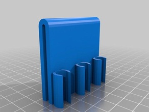 my customized pencil clip 3 ring binder office 3d print model - Mito3D