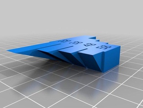 test çıkıntı 2 3 d baskı testleri özelleştirilmiş 3d print model - Mito3D