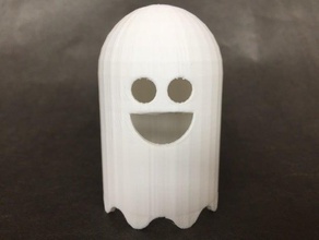 happy tea light ghost decor candle halloween spooky 3d print model - Mito3D