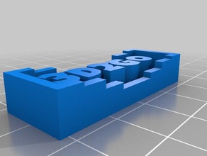 tametag de l'apprentissage personnalisé 3d print model - Mito3D