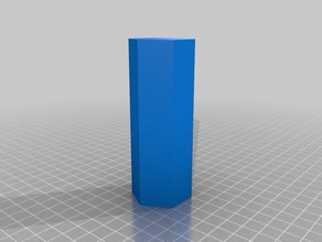 tall hexagon isolating delta tower errors 3d printing tests deltabot 3d print model - Mito3D