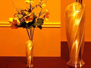 twisted gül vazo dekor çiçek vasse modu 3d print model - Mito3D