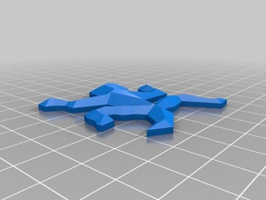 50 mm volume printing tool escher lizard sculptures customized 3d print model - Mito3D