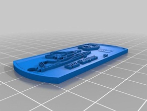 ts dog tag 2 3 d l'impression 3d print model - Mito3D