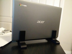 acer c710 chromebook stand computer laptop vertical 3d print model - Mito3D