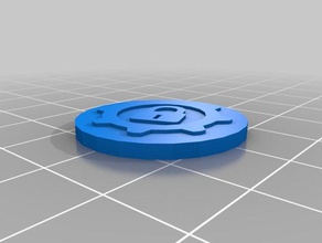 gears war board game locked token games gow 3d print model - Mito3D