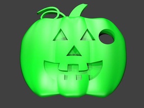 pumpkin pendant keychains halloween trinket 3d print model - Mito3D