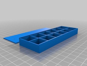 my customized box sliding lid 2 organization 3d print model - Mito3D