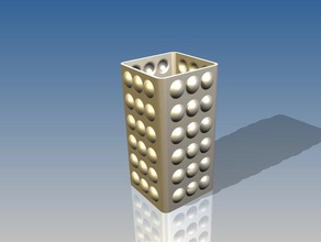 bubblesquare vases decor 3d print model - Mito3D