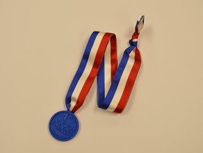 first place bridge building medal coins badges awards 3d print model - Mito3D