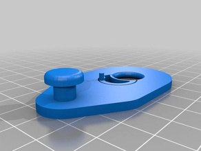 guitar pickup button adapter v1--obsolete see v2 music 3d print model - Mito3D