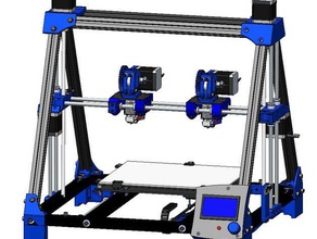 bcn3d+ dual independent extruder printer parts reprap reprapbcn 3d print model - Mito3D
