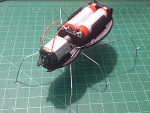 bug bot 2 robotics aa battery bugbot halloween insect robot spider spiderbot vibration 3d print model - Mito3D