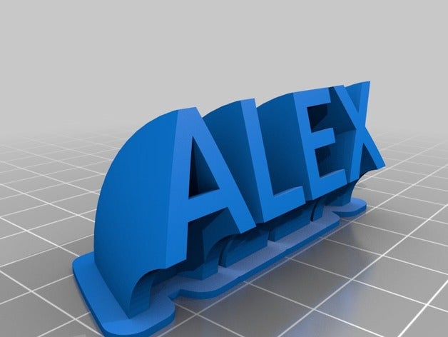 alex office personalizzato 3D print model - Mito3D