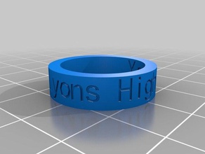 ring think rings customized 3d print model - Mito3D