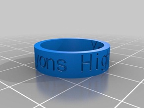 anel normal anéis personalizado 3d print model - Mito3D
