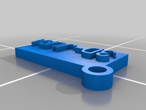 meine benutzerdefinierten text als Schlüsselanhänger Zubehör 3d print model - Mito3D