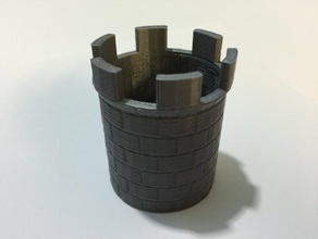 castelo recipiente contentores 3d print model - Mito3D