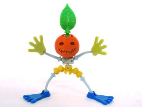 la citrouille construction les jouets pièce jointe de balle joint à rotule bild le costume fête d'halloween tête jack jack-o-lantern masque public du sport légumes 3d print model - Mito3D