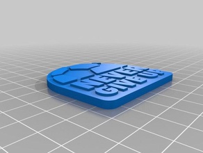 never give up soccer token sport outdoors 3d print model - Mito3D