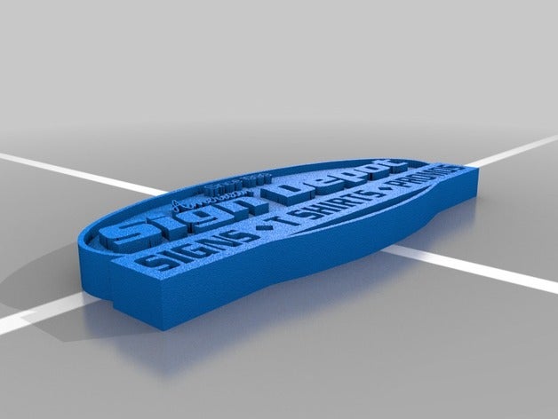 l'american sign dépôt de logo des signes logos 3D print model - Mito3D