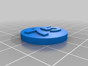 hcls 75th anniversary circular keychain hobby 3d print model - Mito3D