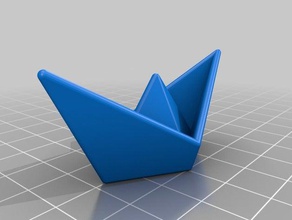 customized origami ship math art 3d print model - Mito3D