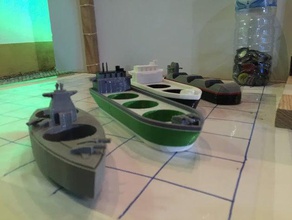 battleships alcohol version aka battleshots toys games bottleship drinking 3d print model - Mito3D
