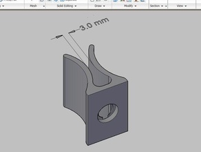 clip multiuso test organizzazione clip-on 3d print model - Mito3D