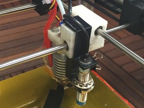 inductive proximity sensor bracket 3d printer accessories auto bed leveling marlin ramps14 3d print model - Mito3D