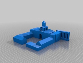 blenheim palace croquis de los edificios estructuras 3d print model - Mito3D