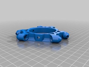delta printer extrusion holder jkeep version 3d parts clay extruder 3d print model - Mito3D