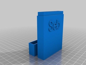 my customized card case customizer seb office 3d print model - Mito3D