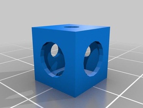 makerbeam corner cube 10mm 3mm fori per le viti robotica 3d print model - Mito3D