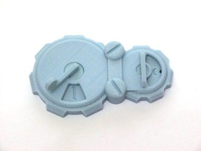 wh40k turn counter remixed toy game accessories gears wargaming warhammer 40k 3d print model - Mito3D