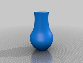 oblongo vaso decoração 3d print model - Mito3D