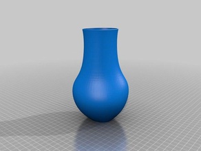 oblong vase decor 3d print model - Mito3D