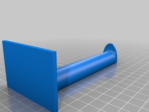 parametric toilet paper roll holder bathroom 3d print model - Mito3D