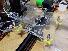 cr-7 axis 4 wheels plate 3d printer parts 3d print model - Mito3D