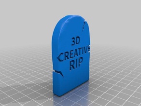 meu personalizados cabeça de pedra do túmulo outros 3d print model - Mito3D