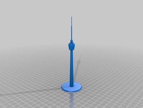 first tv tower world stuttgart germany buildings structures 3d print model - Mito3D
