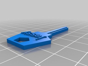 Haus-Schlüssel Haushalt versorgt angepasst 3d print model - Mito3D