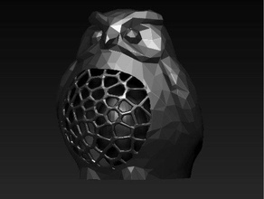 búho de huevo decoración aves la célula dentro 3d print model - Mito3D