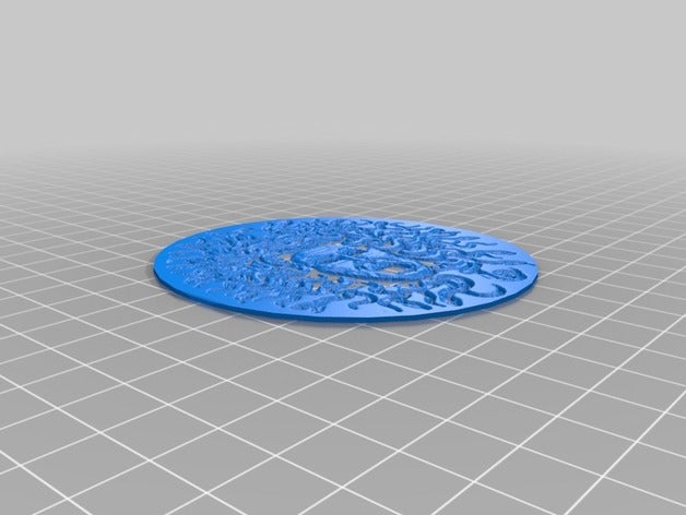medusa medalion decor ancient greece geek mithology 3D print model - Mito3D