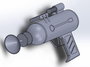 laser gun rick morty 3d printing prop solidworks 3d print model - Mito3D