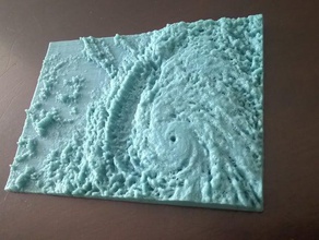 hurricane patricia physics astronomy embossify makeredchallenge scienceproject 3d print model - Mito3D