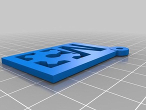 cm logo keychan 3d printing 3d print model - Mito3D