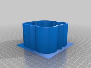 quatrefoil bin ev 3d print model - Mito3D